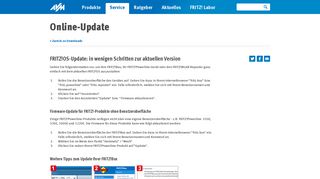 
                            1. Online-Update | AVM Deutschland