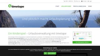 
                            4. Online-Urlaubsplaner timetape optimiert Ihre Personalplanung