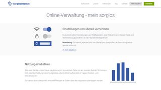 
                            3. Online-Verwaltung mein sorglos | sorglosinternet
