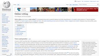 
                            6. Online vetting - Wikipedia