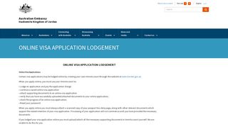 
                            4. ONLINE VISA APPLICATION LODGEMENT