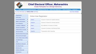 
                            11. Online Voter Registration - Chief Electoral Officer, Maharashtra