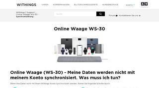 
                            9. Online Waage (WS-30) - Meine Daten werden ... - Withings | Support