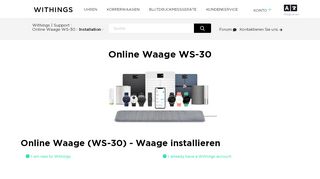 
                            4. Online Waage (WS-30) - Waage installieren – iOS ... - Withings | Support