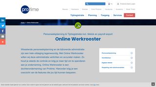 
                            8. Online Werkrooster | Protime