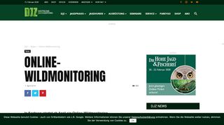 
                            8. Online-Wildmonitoring - Deutsche Jagdzeitung