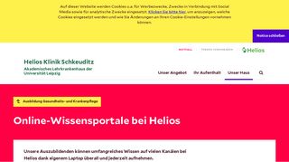 
                            3. Online-Wissensportale - Helios Gesundheit