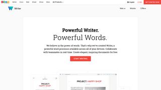 
                            7. Online Word Processor | Create & Edit Documents Online - Writer - Zoho