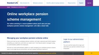 
                            2. Online workplace pension scheme management from Standard Life