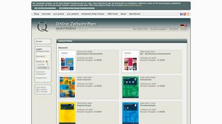 
                            1. Online Zeitschriften - Quintessenz Verlags-GmbH