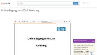 
                            4. Online-Zugang zum EOM. Anleitung - PDF - DocPlayer.org