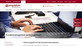 
                            5. Online-Zugriff auf alle Kundeninformationen - Peoplefone