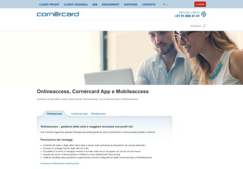 
                            13. Onlineaccess, Cornèrcard App e Mobileaccess
