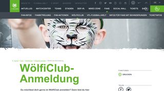 
                            6. Onlineanmeldung des WölfiClub | VfL Wolfsburg