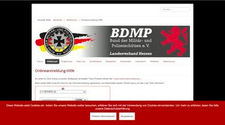 
                            6. Onlineanmeldung-Hilfe - BDMP Hessen