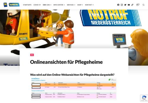 
                            6. Onlineansichten für Pflegeheime – 144 Notruf Niederösterreich