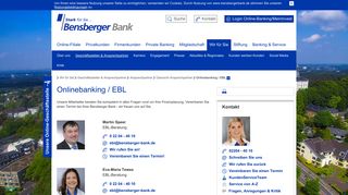 
                            5. Onlinebanking / EBL - Bensberger Bank eG