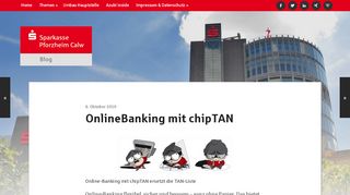 
                            8. OnlineBanking mit chipTAN - Sparkasse Pforzheim Calw - Blog