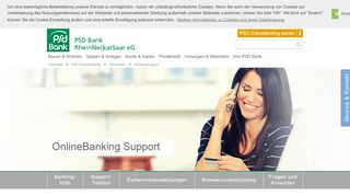 
                            5. OnlineBanking Support - PSD Bank RheinNeckarSaar eG