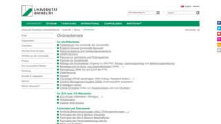 
                            4. Onlinedienste - Universität Bayreuth