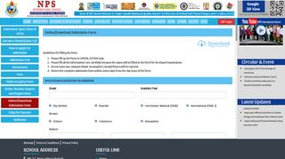 
                            12. Online/Download Admission Form - NPS International School