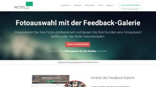 
                            4. Onlinegalerie für Ihre Kunden - die neue Feedback-Galerie - Pictrs