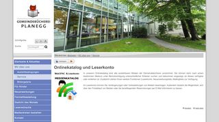
                            3. Onlinekatalog und Leserkonto - Gemeinde Planegg