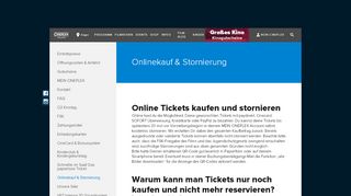 
                            3. Onlinekauf & Stornierung | Cineplex Singen