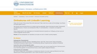
                            9. Onlinekurse mit lynda.com - KIM Hohenheim - Uni Hohenheim
