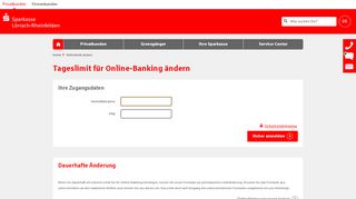 
                            13. Onlinelimit ändern - Sparkasse Lörrach-Rheinfelden