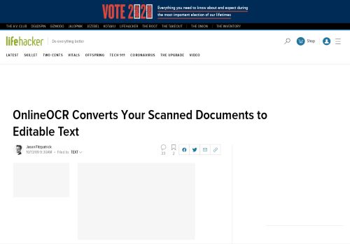 
                            9. OnlineOCR Converts Your Scanned Documents to Editable Text