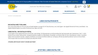 
                            2. Onlineprodukte in Lindeonline | Linde Verlag