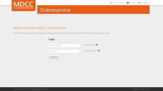 
                            2. Onlineservice | MDCC