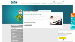 
                            6. Onlineservice ohne Registrierung : SWM Magdeburg