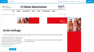 
                            3. OnlineServiceCenter – KN - Kieler Nachrichten - KN-online
