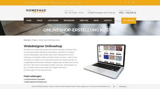 
                            6. Onlineshop erstellen lassen Kosten & Preise - ab 799 Euro Festpreis