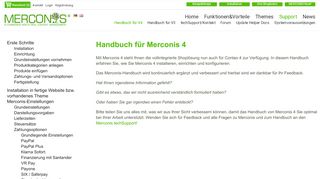 
                            12. Onlineshops mit Contao | Handbuch für Shopsystem MERCONIS