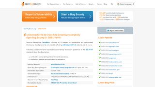 
                            11. onlineteacher24.de XSS vulnerability | Open Bug Bounty | Website ...