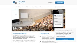 
                            2. OnlineTED - Voting made simple! - Impressum