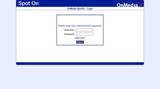 
                            6. OnMedia SpotOn - Login