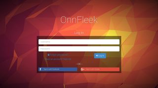 
                            2. OnnFleek - Log In