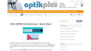 
                            13. ONS MERK Kontaktlinsen / Bach Optic | Optikplus Blog