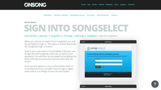 
                            4. OnSong | Manual | Sign Into SongSelect