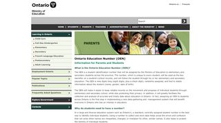 
                            11. Ontario Education Number (OEN) - Ministry of Education