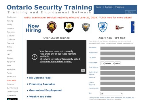 
                            12. Ontario Security Training