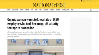 
                            9. Ontario woman wants to know fate of LCBO employee who took her ...