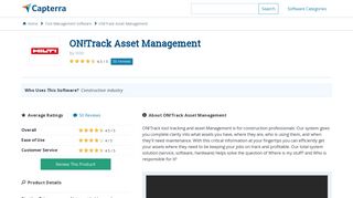 
                            6. ON!Track Asset Management Reviews and Pricing - 2019 - Capterra