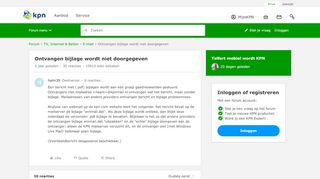 
                            9. Ontvangen bijlage wordt niet doorgegeven | KPN Community - KPN Forum