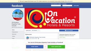 
                            4. OnVacation Expertos Todo Incluido - Inicio | Facebook