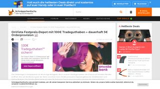 
                            13. OnVista Festpreis-Depot mit 100€ Tradeguthaben – für Neukunden